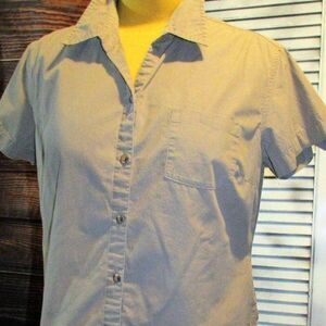 Columbia XL Petite Tan Camp Shirt